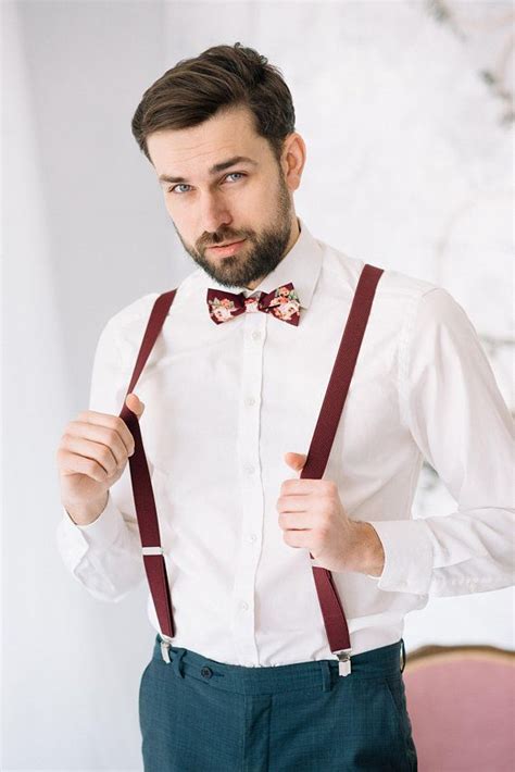 bow tie and suspenders wedding|old fashioned wedding suspenders.